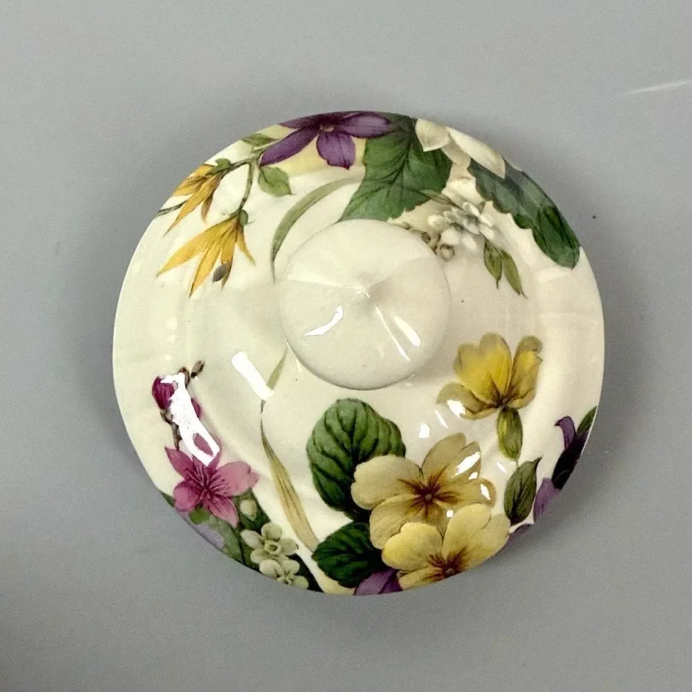 Sadler Duchess Pattern Teapot England Porcelain Violets Flowers 32oz Vintage